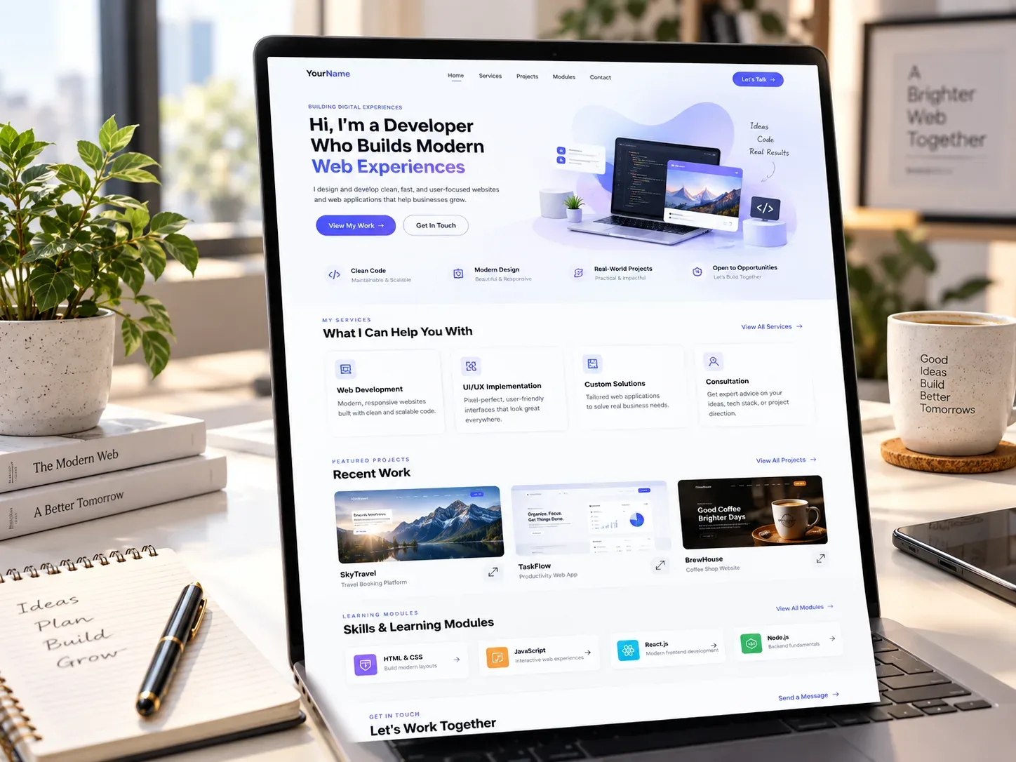 Professional Portfolio Starter preview